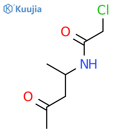Acetamide, 2-chloro-N-(1-methyl-3-oxobutyl)- structure