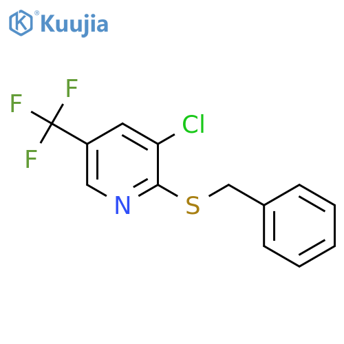 Pyridine, 3-chloro-2-[(phenylmethyl)thio]-5-(trifluoromethyl)- structure