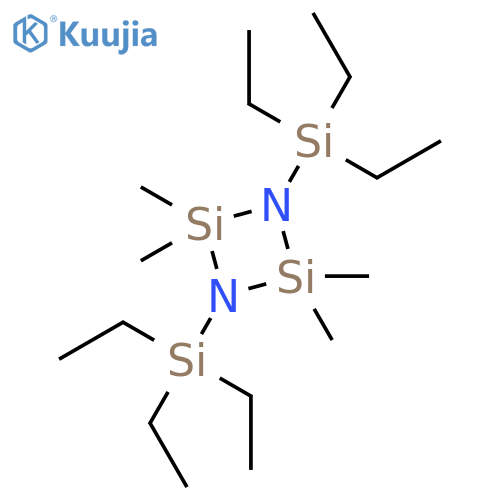 CYCLODISILAZANE, 2,2,4,4-TETRAMETHYL-1,3-BIS(TRIETHYLSILYL)- structure