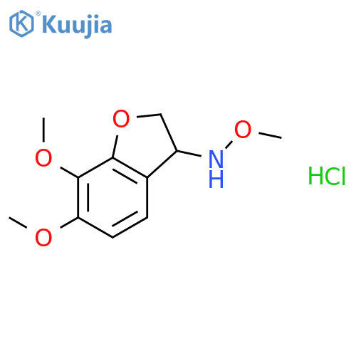 3-BENZOFURANAMINE, 2,3-DIHYDRO-N,6,7-TRIMETHOXY-, HYDROCHLORIDE structure