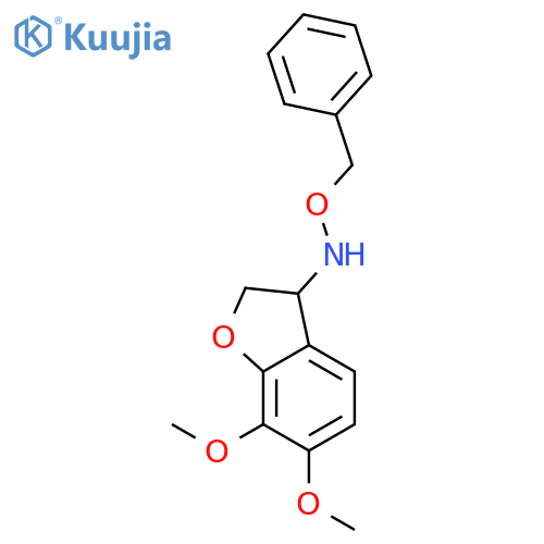 3-Benzofuranamine, 2,3-dihydro-6,7-dimethoxy-N-(phenylmethoxy)- structure