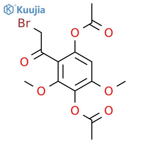 Ethanone, 1-[3,6-bis(acetyloxy)-2,4-dimethoxyphenyl]-2-bromo- structure