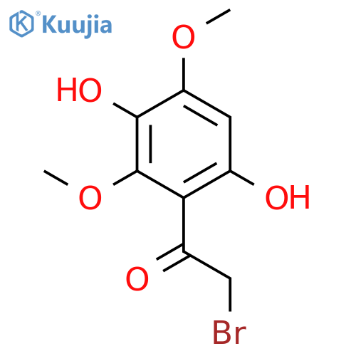 ETHANONE, 2-BROMO-1-(3,6-DIHYDROXY-2,4-DIMETHOXYPHENYL)- structure