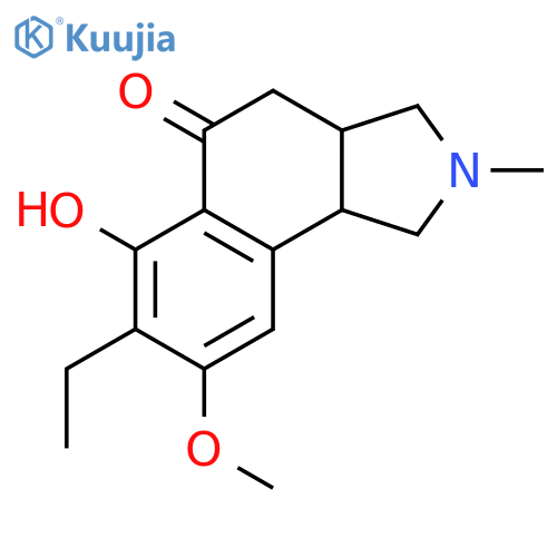 cis-7-Ethyl-6-hydroxy-8-methoxy-2-methyl-1,2,3,3a,4,9b-hexahydro-5H-benzo[e]isoindol-5-one structure