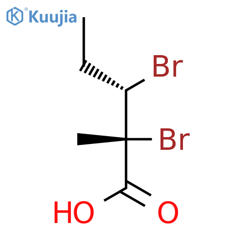 Pentanoic acid, 2,3-dibromo-2-methyl-, (R*,S*)- structure