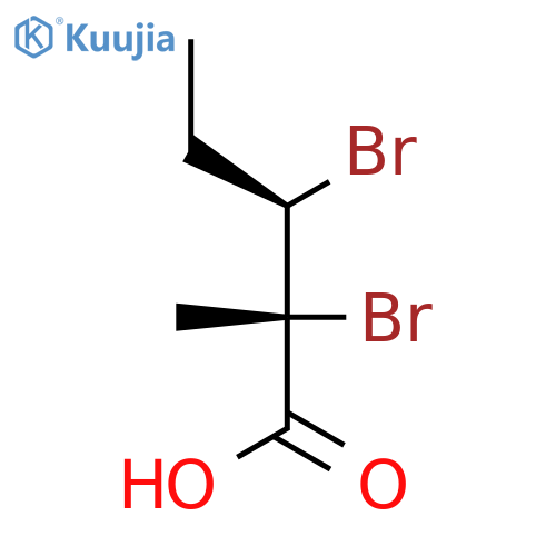 Pentanoic acid, 2,3-dibromo-2-methyl-, (R*,R*)- structure