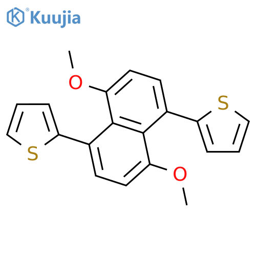 Thiophene, 2,2'-(4,8-dimethoxy-1,5-naphthalenediyl)bis- structure