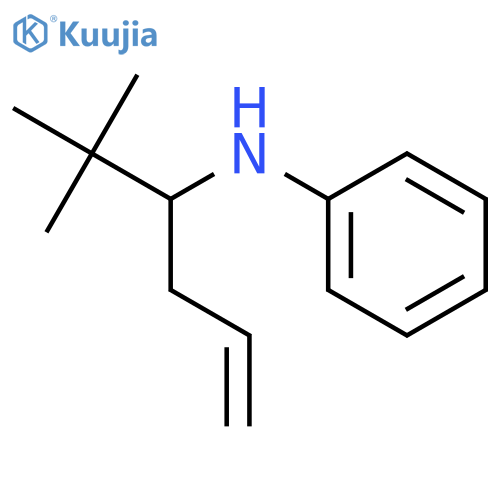 Benzenamine, N-[1-(1,1-dimethylethyl)-3-butenyl]- structure