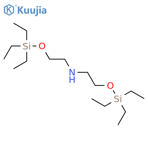 2-[(triethylsilyl)oxy]-N-{2-[(triethylsilyl)oxy]ethyl}ethanamine structure