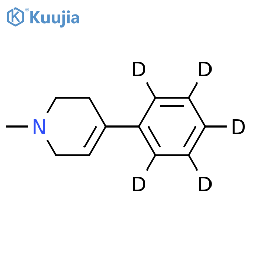 1-Methyl-4-phenyl-1,2,3,6-tetrahydropyridine-d5 structure