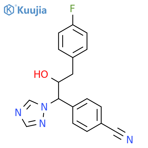 Benzonitrile,4-[3-(4-fluorophenyl)-2-hydroxy-1-(1H-1,2,4-triazol-1-yl)propyl]- structure