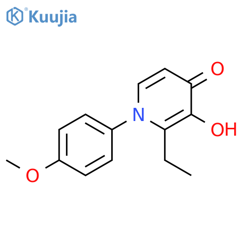 4(1H)-Pyridinone, 2-ethyl-3-hydroxy-1-(4-methoxyphenyl)- structure