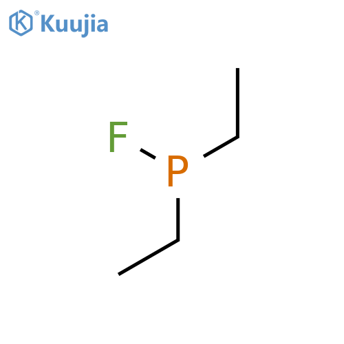 Phosphinous fluoride, P,P-diethyl- structure