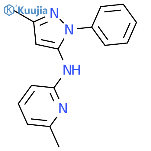 2-Pyridinamine, 6-methyl-N-(3-methyl-1-phenyl-1H-pyrazol-5-yl)- structure