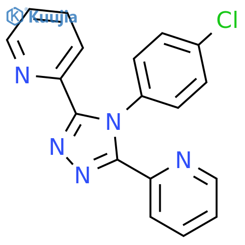 Pyridine, 2,2'-[4-(4-chlorophenyl)-4H-1,2,4-triazole-3,5-diyl]bis- structure