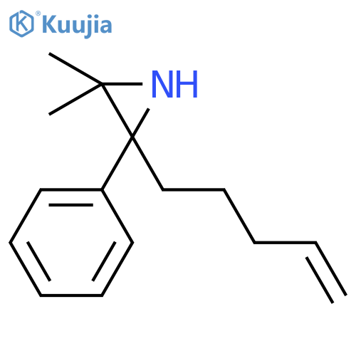 Aziridine, 2,2-dimethyl-3-(4-pentenyl)-3-phenyl- structure