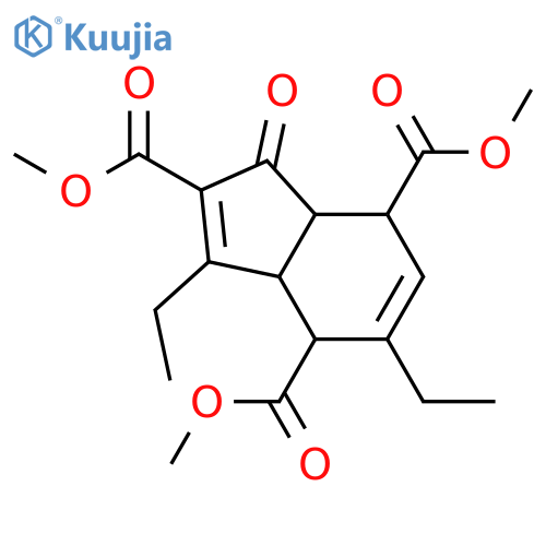 1H-Indene-2,4,7-tricarboxylic acid, 3,5-diethyl-3a,4,7,7a-tetrahydro-1-oxo-, 2,4,7-trimethyl ester, (3aR,4R,7S,7aS)-rel- structure
