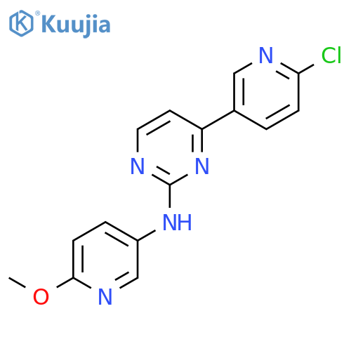 2-Pyrimidinamine, 4-(6-chloro-3-pyridinyl)-N-(6-methoxy-3-pyridinyl)- structure