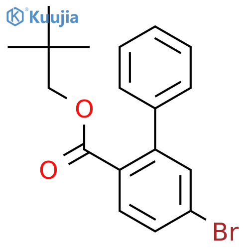 [1,1'-Biphenyl]-2-carboxylic acid, 5-bromo-, 2,2-dimethylpropyl ester structure