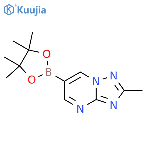 2-Methyl-6-(4,4,5,5-tetramethyl-1,3,2-dioxaborolan-2-yl)-[1,2,4]triazolo[1,5-a]pyrimidine structure