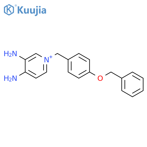 Pyridinium, 3,4-diamino-1-[[4-(phenylmethoxy)phenyl]methyl]- structure