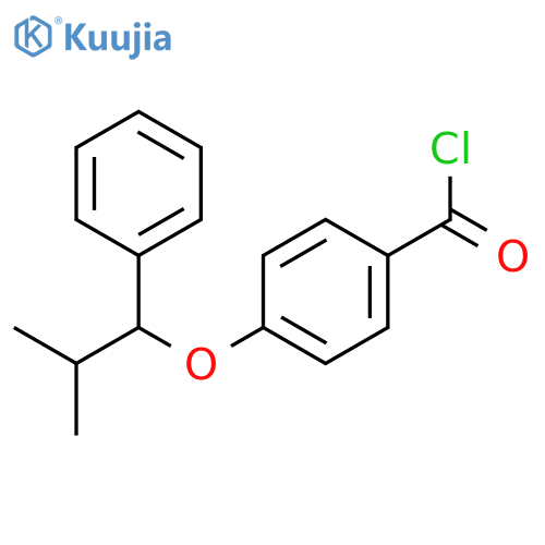 Benzoyl chloride, 4-(2-methyl-1-phenylpropoxy)- structure