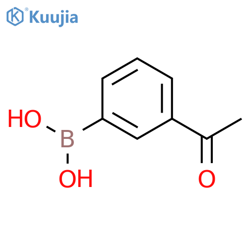 3-Acetylphenylboronic acid structure