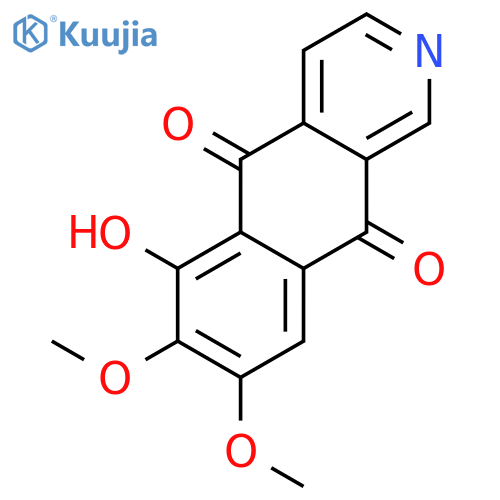 Benz[g]isoquinoline-5,10-dione, 6-hydroxy-7,8-dimethoxy- structure