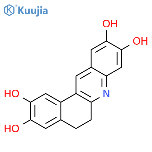 Benz[a]acridine-2,3,9,10-tetrol, 5,6-dihydro- structure