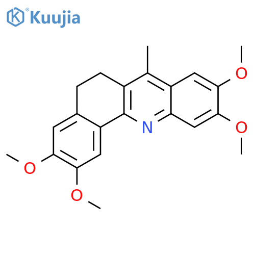 2,3,9,10-Tetramethoxy-7-methyl-5,6-dihydrobenzo[c]acridine structure