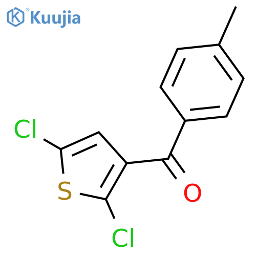 Methanone, (2,5-dichloro-3-thienyl)(4-methylphenyl)- structure