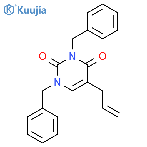 2,4(1H,3H)-Pyrimidinedione, 1,3-bis(phenylmethyl)-5-(2-propenyl)- structure
