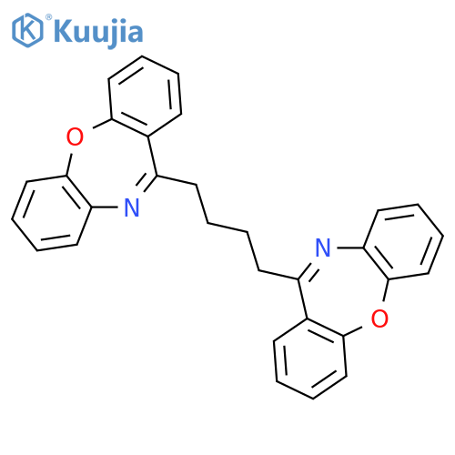 Dibenz[b,f][1,4]oxazepine, 11,11'-(1,4-butanediyl)bis- structure