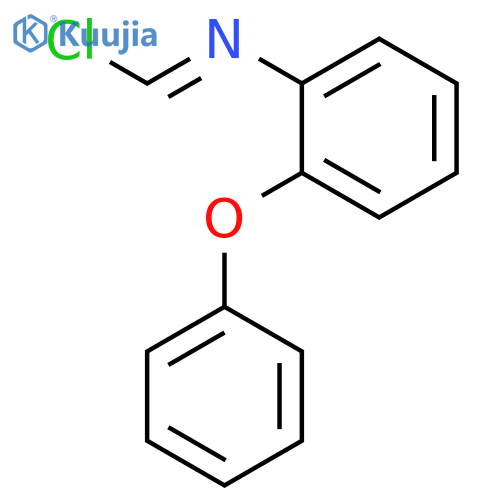 Methanimidoyl chloride, N-(2-phenoxyphenyl)- structure