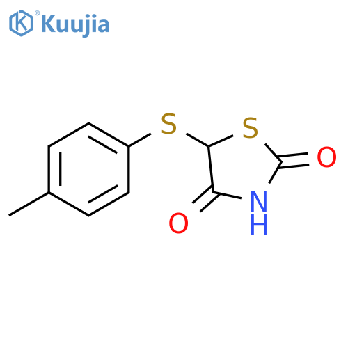 2,4-Thiazolidinedione, 5-[(4-methylphenyl)thio]- structure