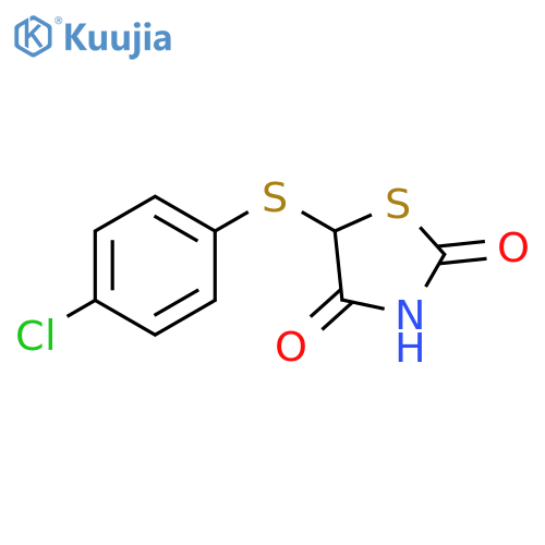 5-[(4-chlorophenyl)sulfanyl]-1,3-thiazolidine-2,4-dione structure