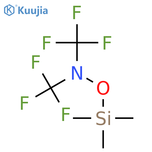 Methanamine, 1,1,1-trifluoro-N-(trifluoromethyl)-N-[(trimethylsilyl)oxy]- structure