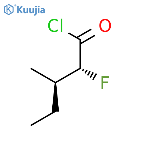 Pentanoyl chloride, 2-fluoro-3-methyl-, (R*,R*)- structure