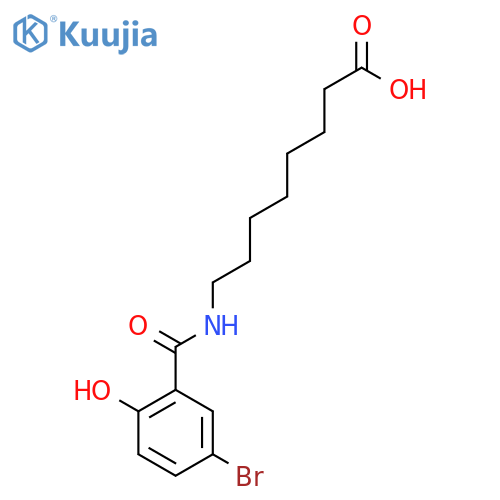 Octanoic acid, 8-[(5-bromo-2-hydroxybenzoyl)amino]- structure