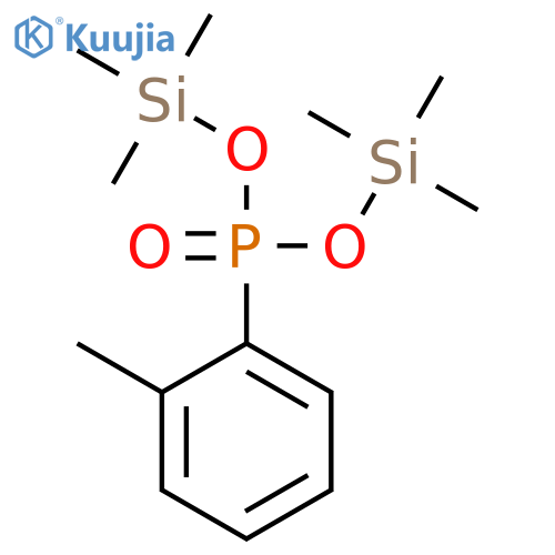 Phosphonic acid, (2-methylphenyl)-, bis(trimethylsilyl) ester structure