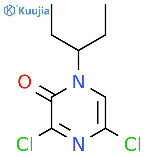 2(1H)-Pyrazinone, 3,5-dichloro-1-(1-ethylpropyl)- structure
