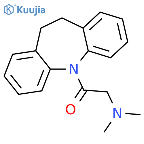 5H-Dibenz[b,f]azepine, 5-[(dimethylamino)acetyl]-10,11-dihydro- structure