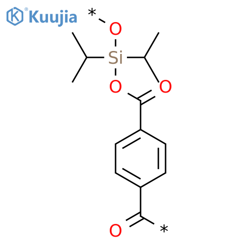 POLY[OXY[BIS(1-METHYLETHYL)SILYLENE]OXYCARBONYL-1,4-PHENYLENECARBONYL] structure