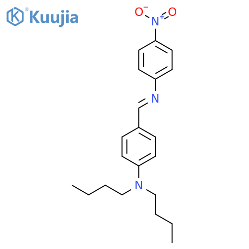 Benzenamine, N,N-dibutyl-4-[[(4-nitrophenyl)imino]methyl]- structure