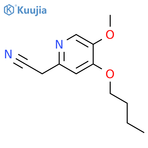 2-Pyridineacetonitrile, 4-butoxy-5-methoxy- structure