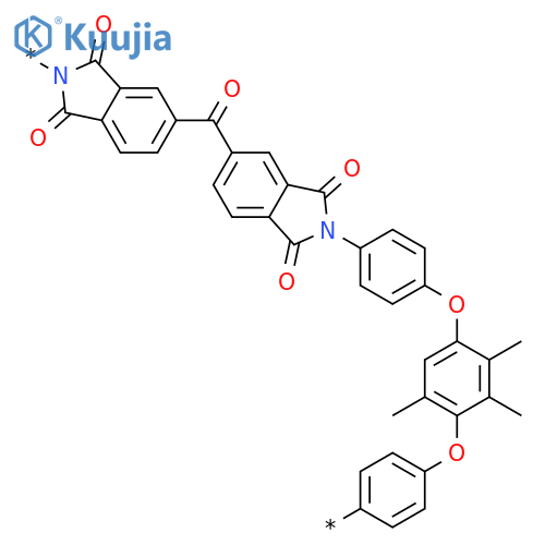 Poly[(1,3-dihydro-1,3-dioxo-2H-isoindole-2,5-diyl)carbonyl(1,3-dihydro-1,3-dioxo-2H-isoindole-5,2-diyl)-1,4-phenyleneoxy(trimethyl-1,4-phenylene)oxy-1,4-phenylene] structure