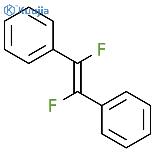 Benzene,1,1'-[(1E)-1,2-difluoro-1,2-ethenediyl]bis- structure