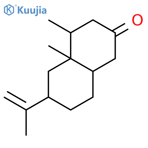 2(1H)-Naphthalenone,octahydro-4,4a-dimethyl-6-(1-methylethenyl)-, (4R,4aS,6R,8aS)- structure
