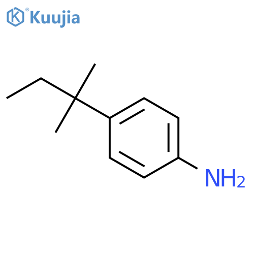 4-(2-methylbutan-2-yl)aniline structure