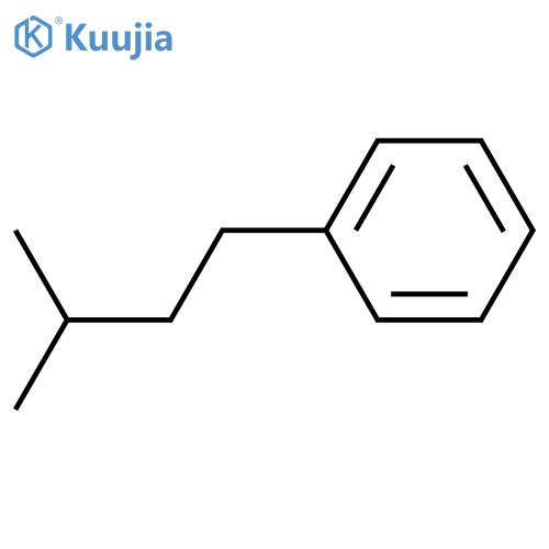 (3-Methylbutyl)benzene structure